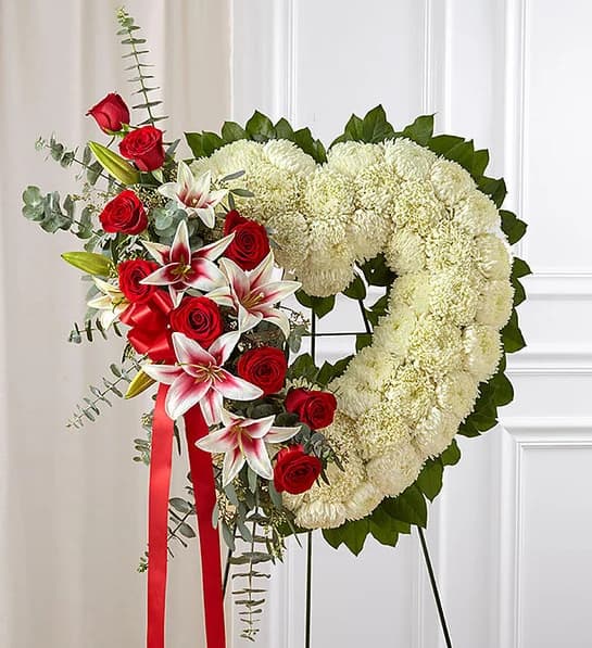 Floral Heart Tribute